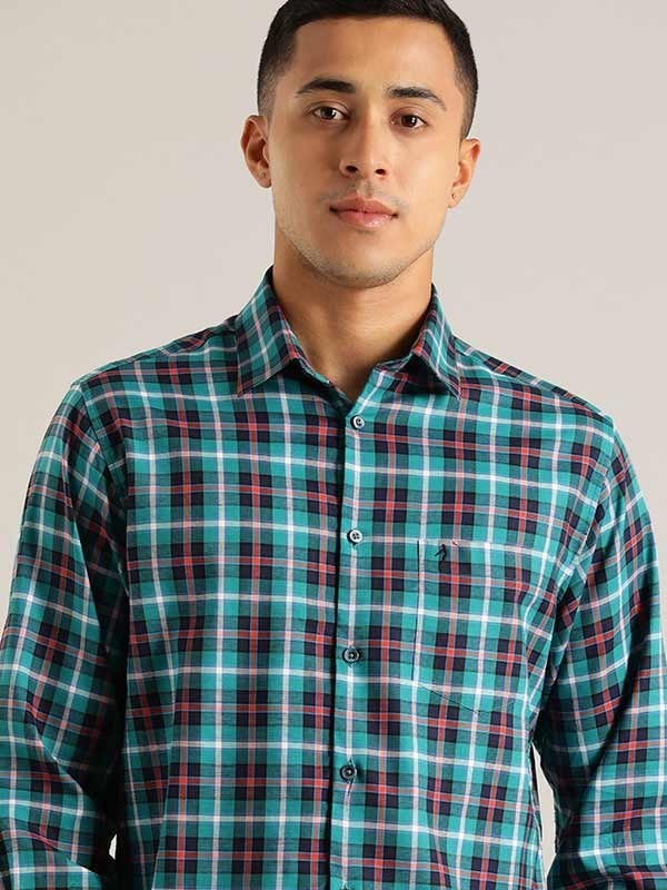 Indian Terrain Men Checkered Multicolor Shirt